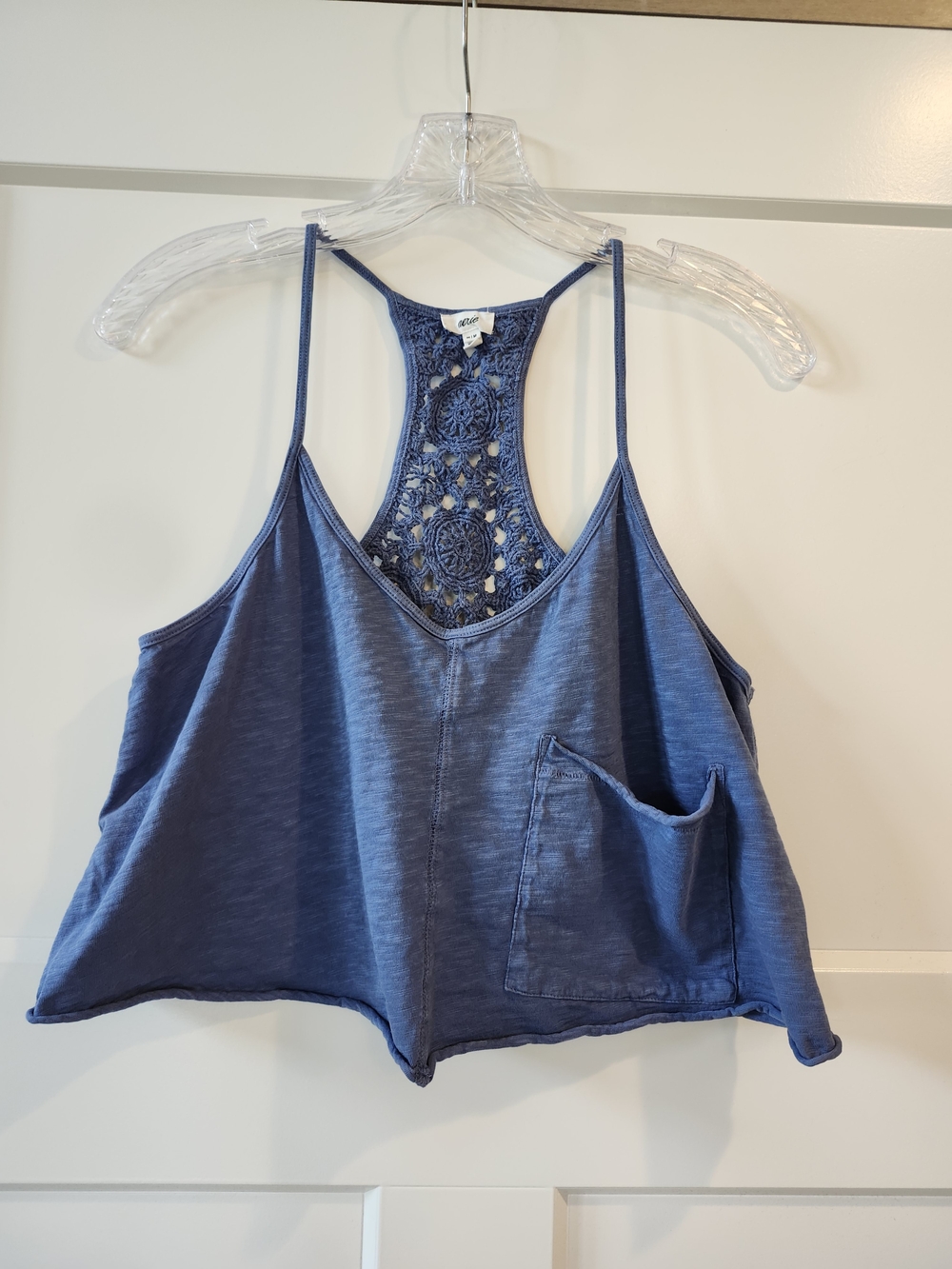 aerie Indigo Crochet Racerback Camisole